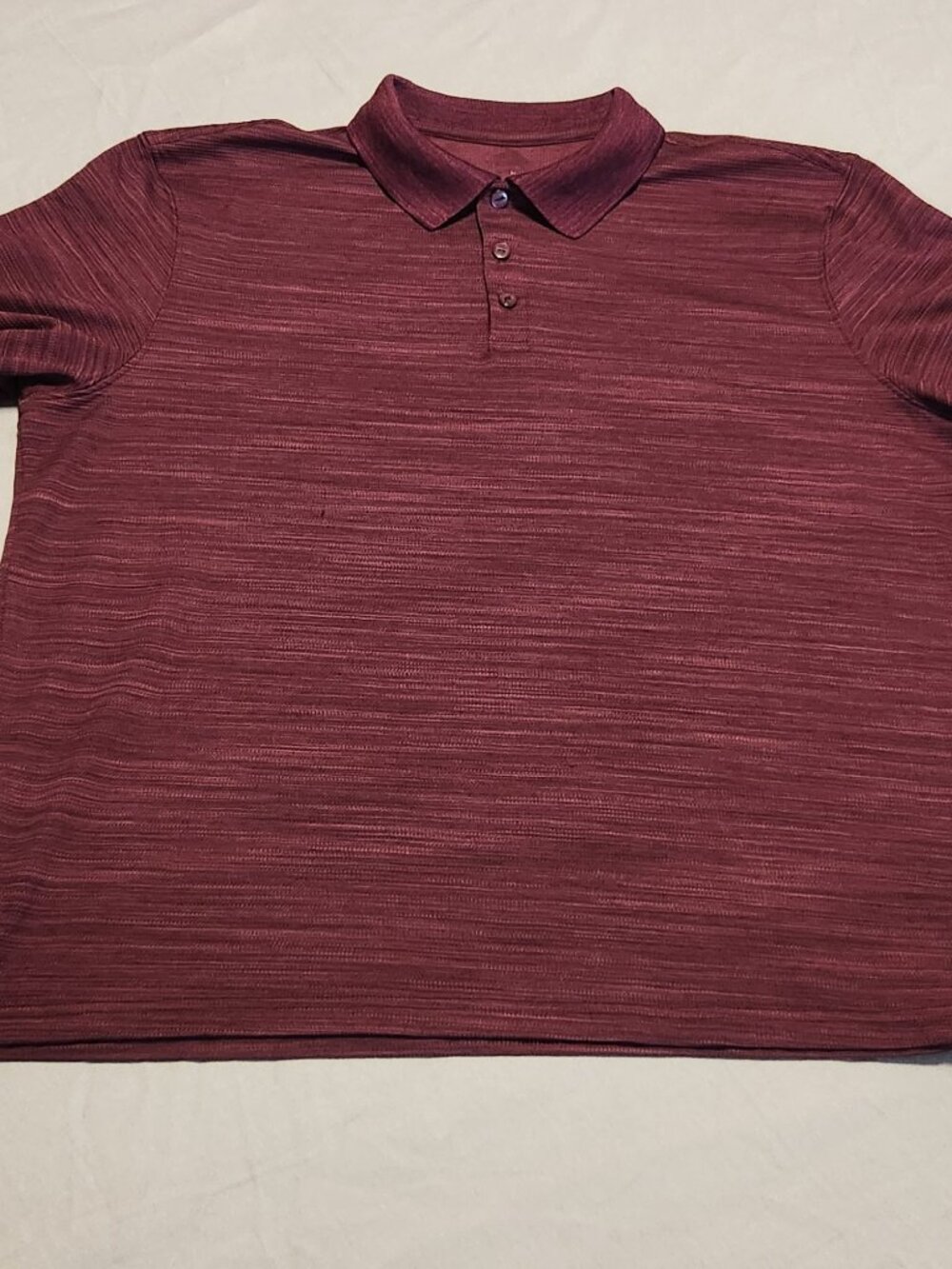 Men's Size XL Cool 18 Performance Collar Polo Golf Red Heather Color